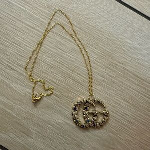 PRELOVED  Gucci Gold Necklace charm